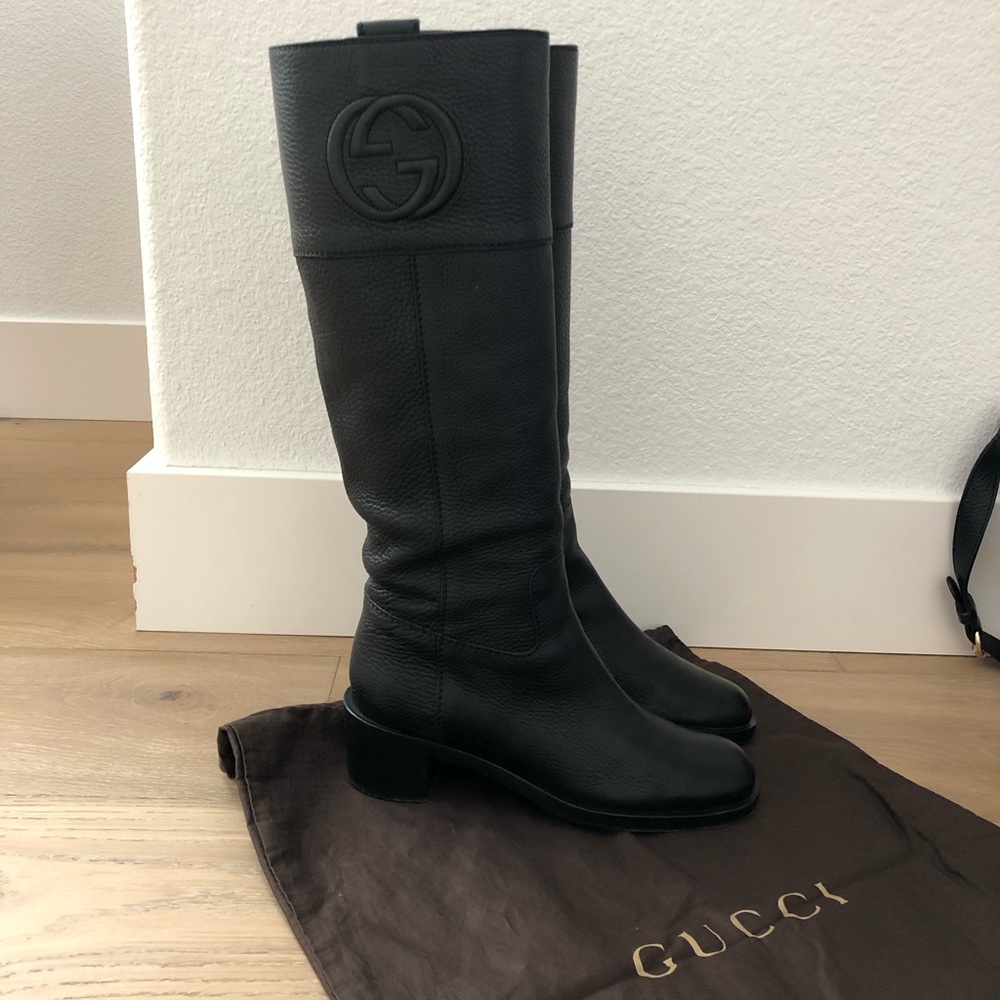 Gucci Soho GG Knee Boots